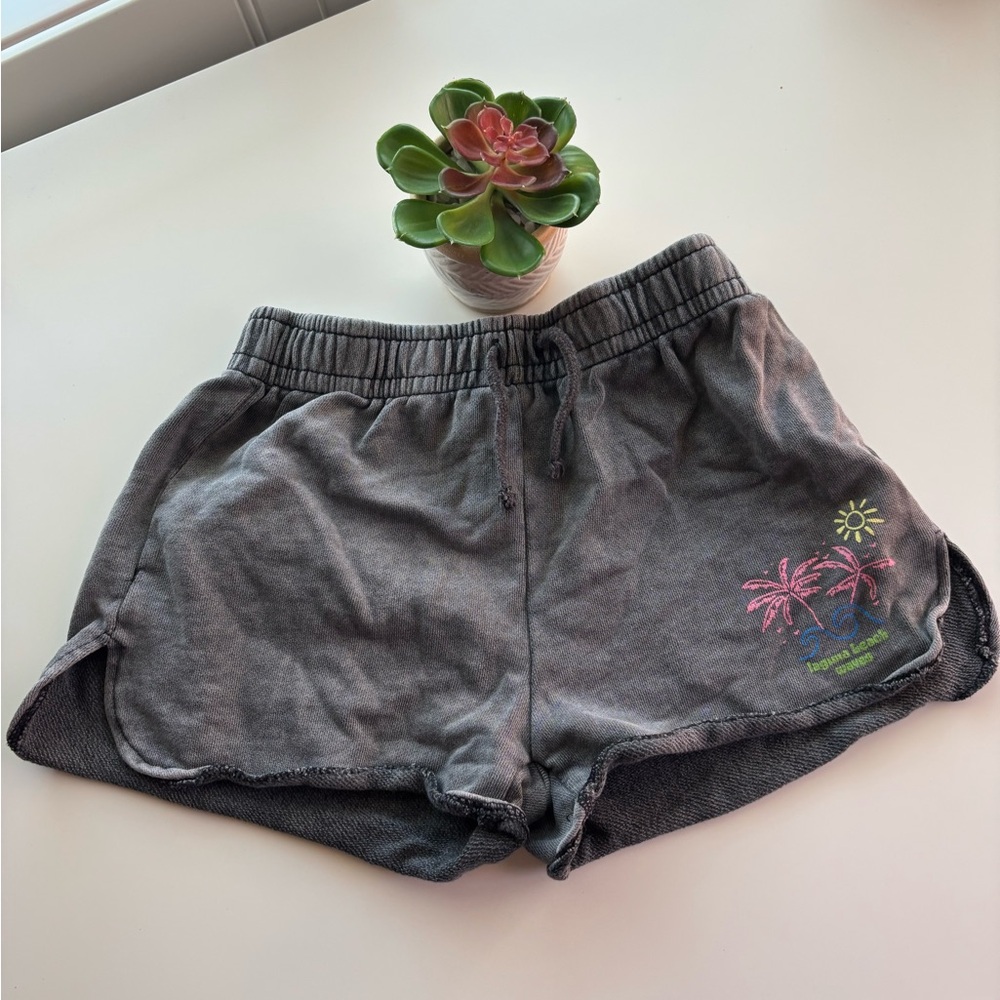 Zara Little Girls’ Casual Lounge Laguna Beach Graphic Shorts Sz 10
